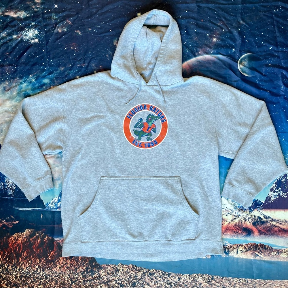 NCAA Florida Gators Grey Drawstring Hoodie